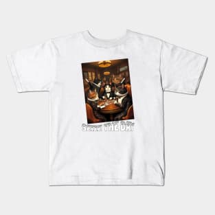 cats seize the day design Kids T-Shirt